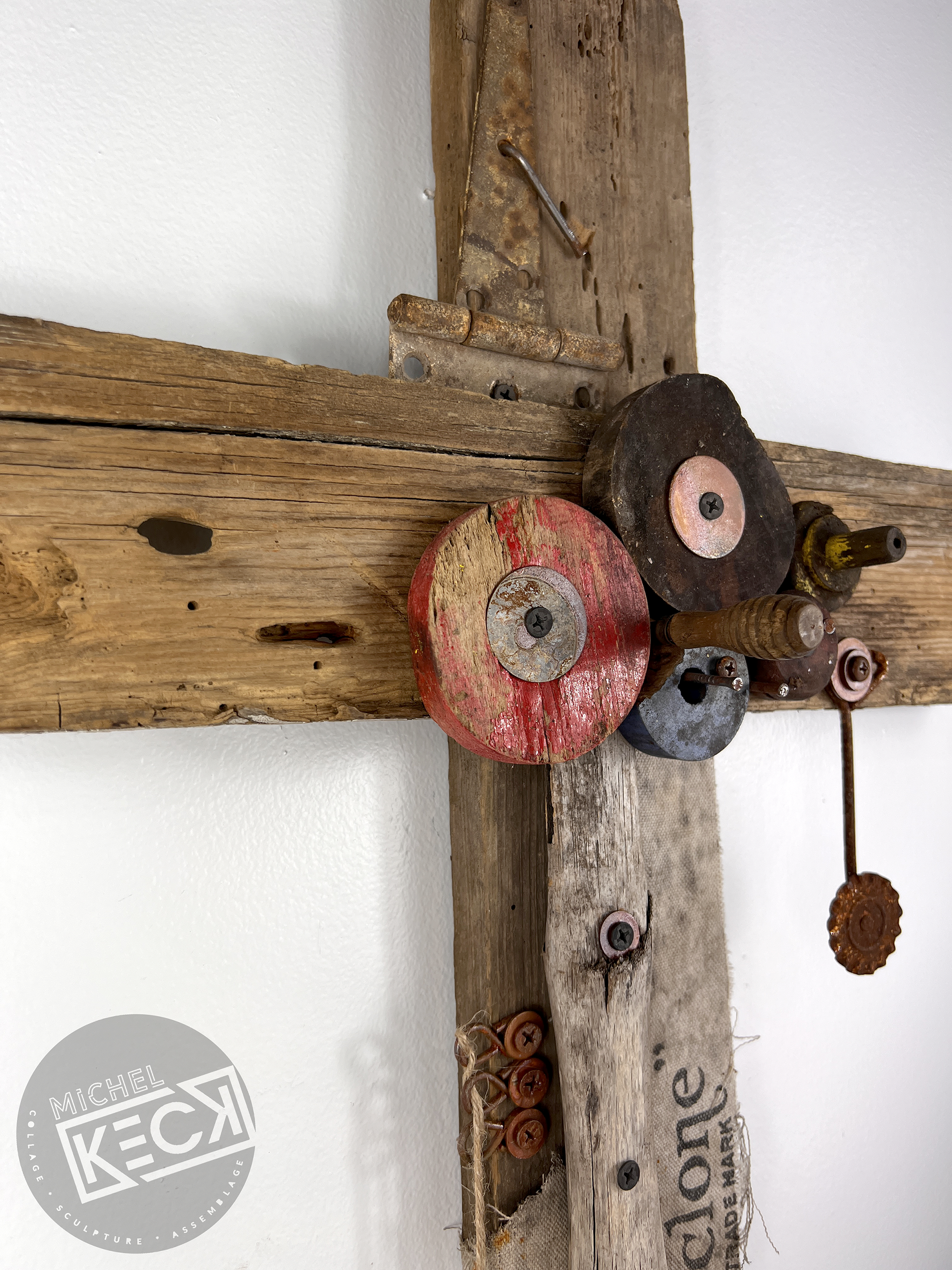 View the Cross Art Assemblage Gallery of found object crosses by Michel Keck.  Learn more about how Keck creates her one of a kind cross assemblage art here.