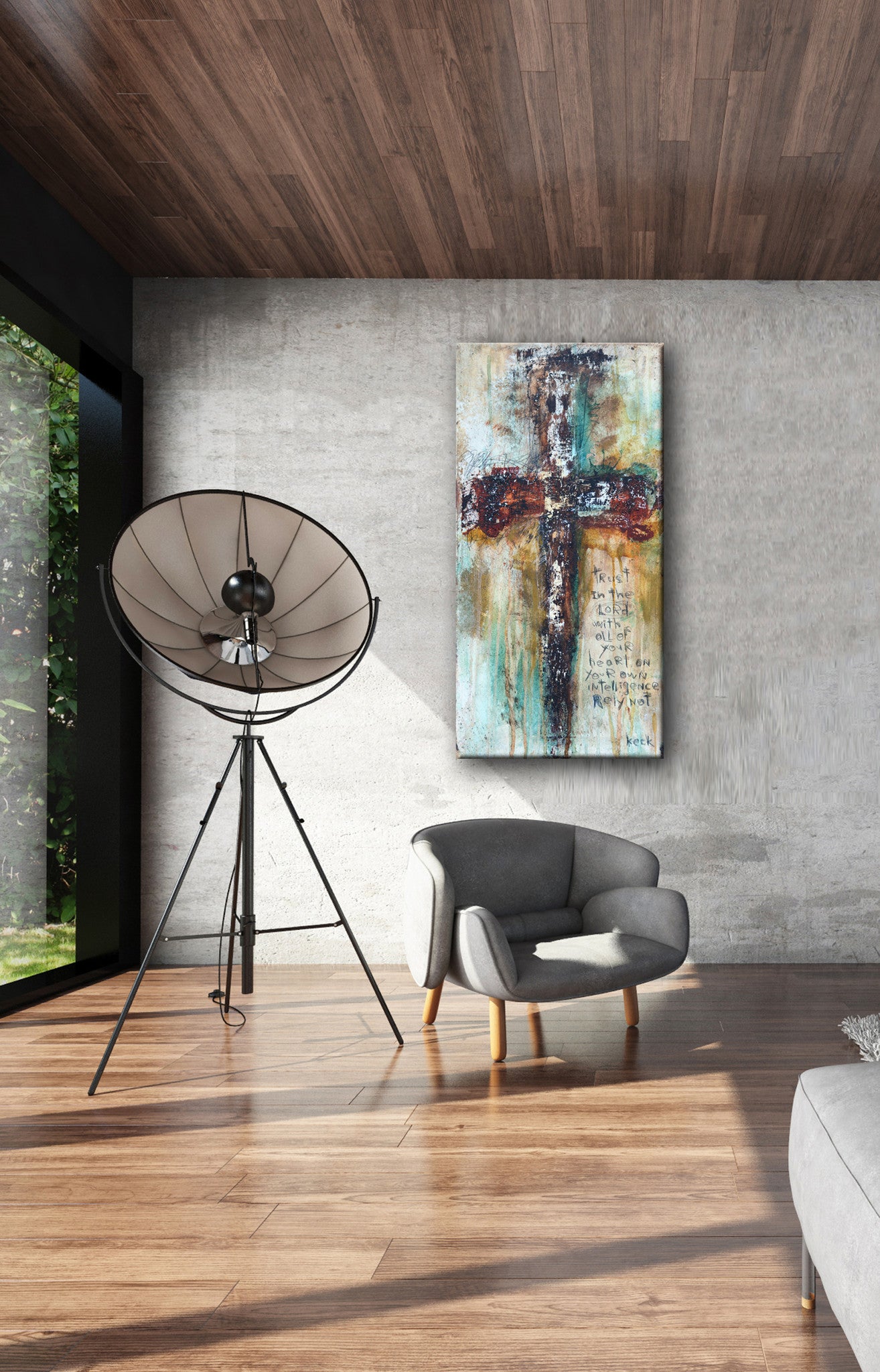 Cross Art for your walls.  Modern, Abstract Cross Art Prints by Michel Keck.