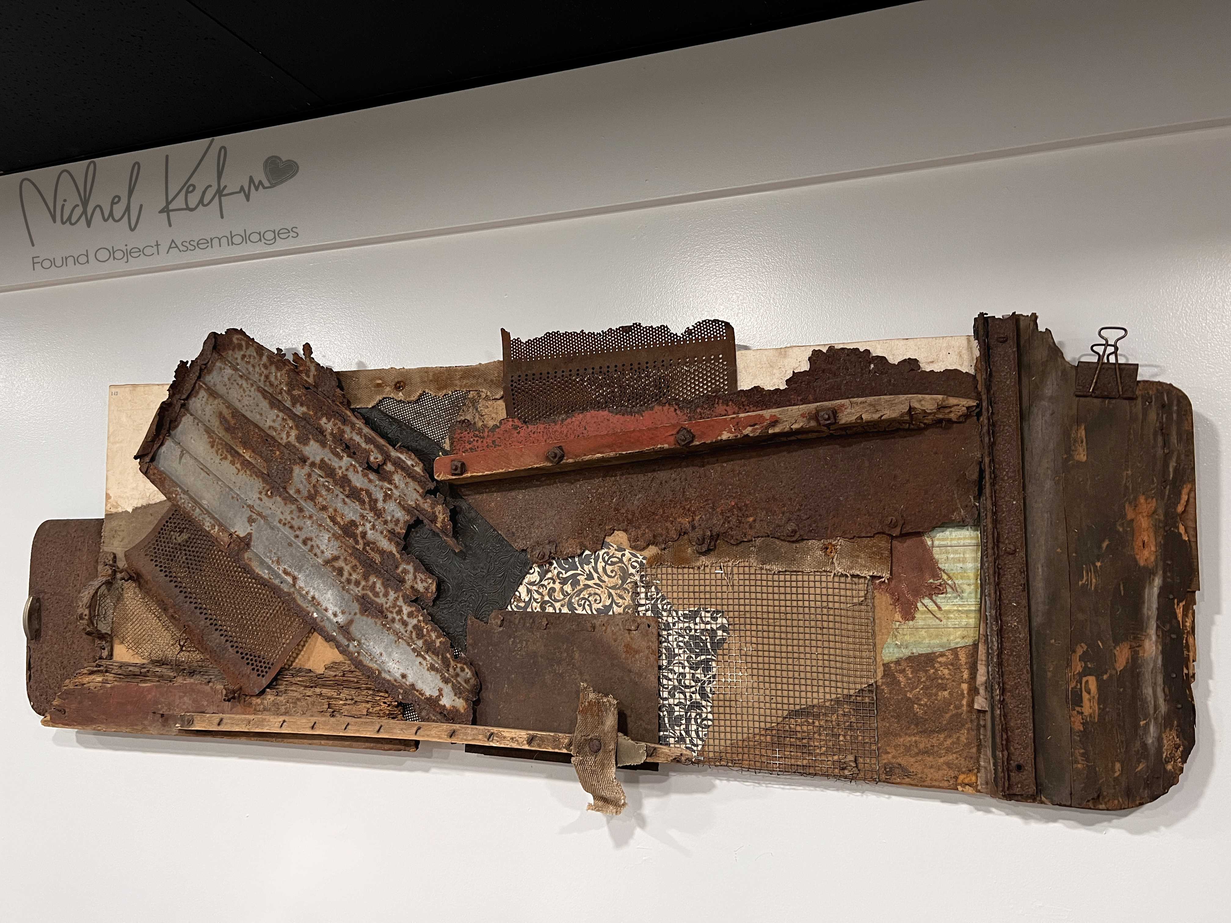 Found Object Assemblage Art - Assemblage Artist - Wall Assemblage Art