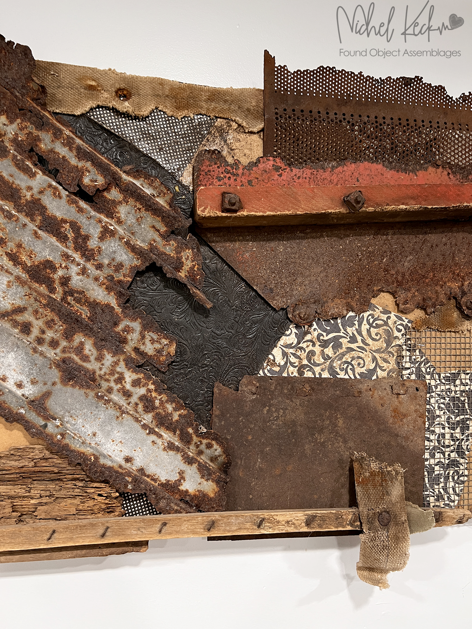 Assemblage Art - Found Object Art - Recycled Junk Art