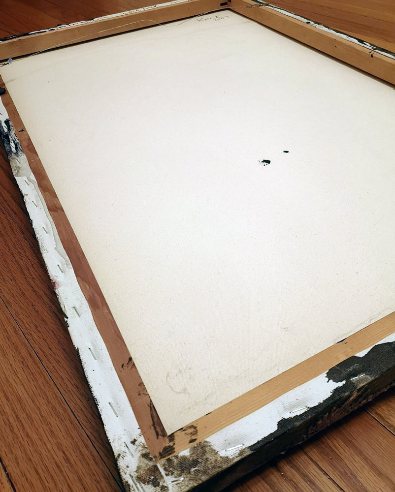 Original Mixed Media Painting<br> on Canvas in Floating Frame<br>Title: Hard Knock Life