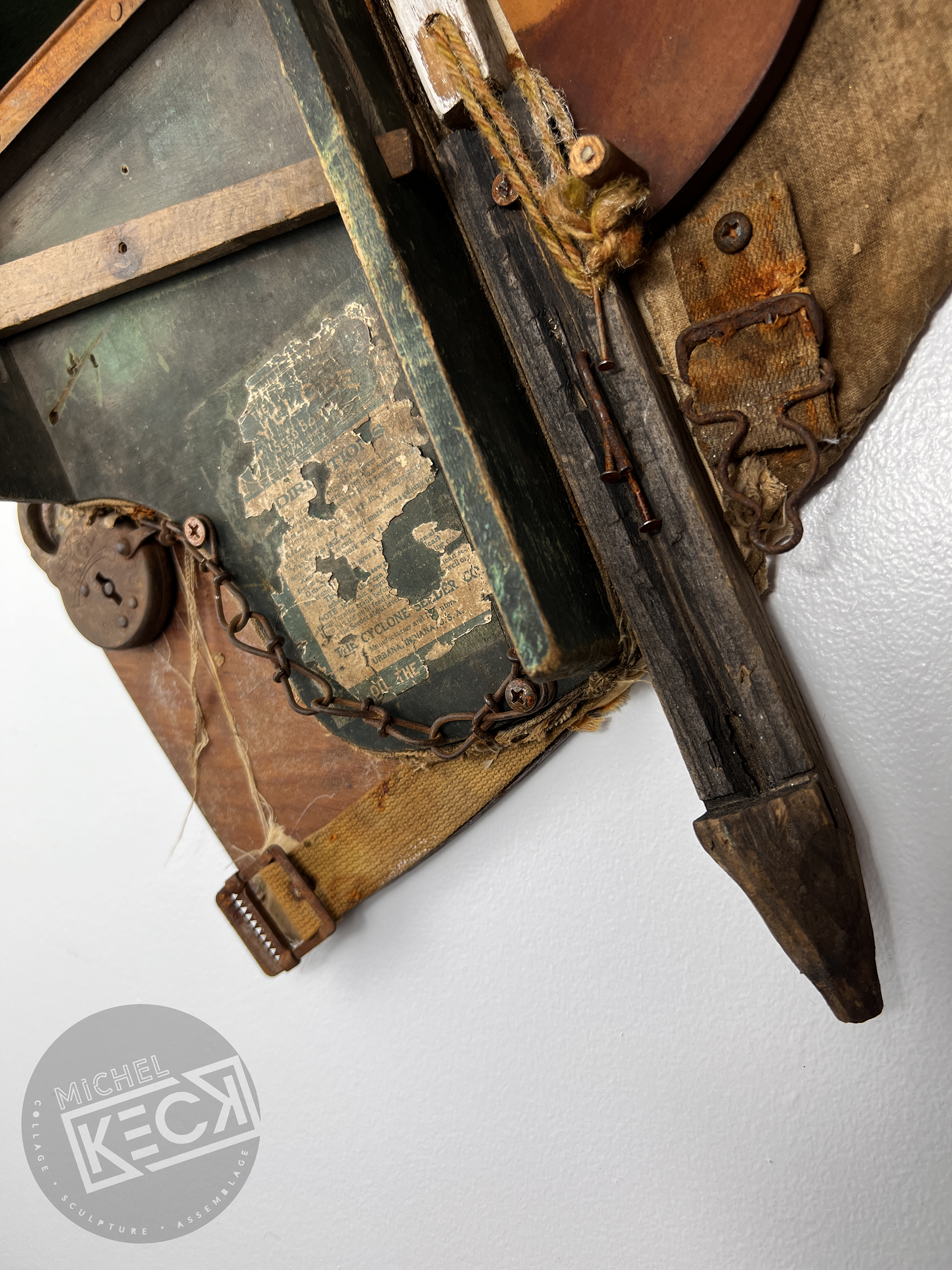 Scripture HEART Art made out of found objects