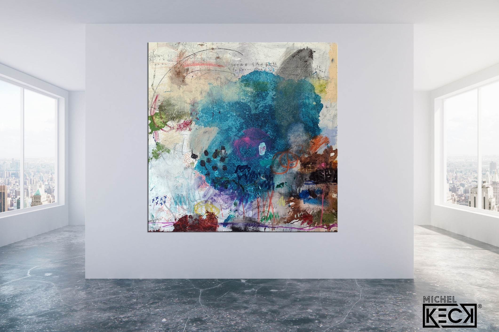 Scripture Abstract Art<br>Canvas Print<br>Peace