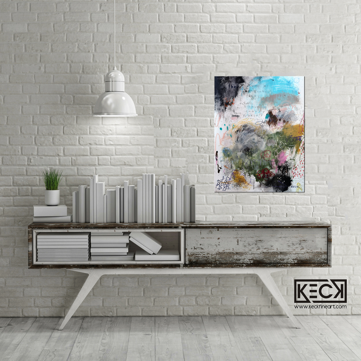 #032003 <BR> Abstract Canvas Art Print  <br>Title: Change Them Yourself