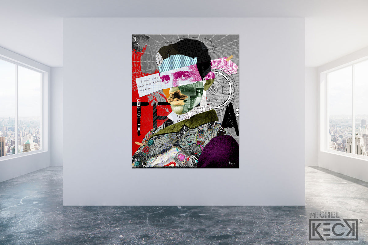 nikola tesla pop art