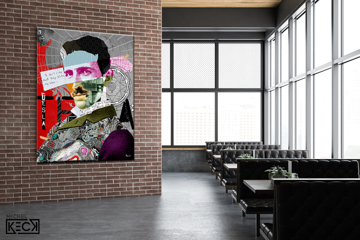 nikola tesla abstract art