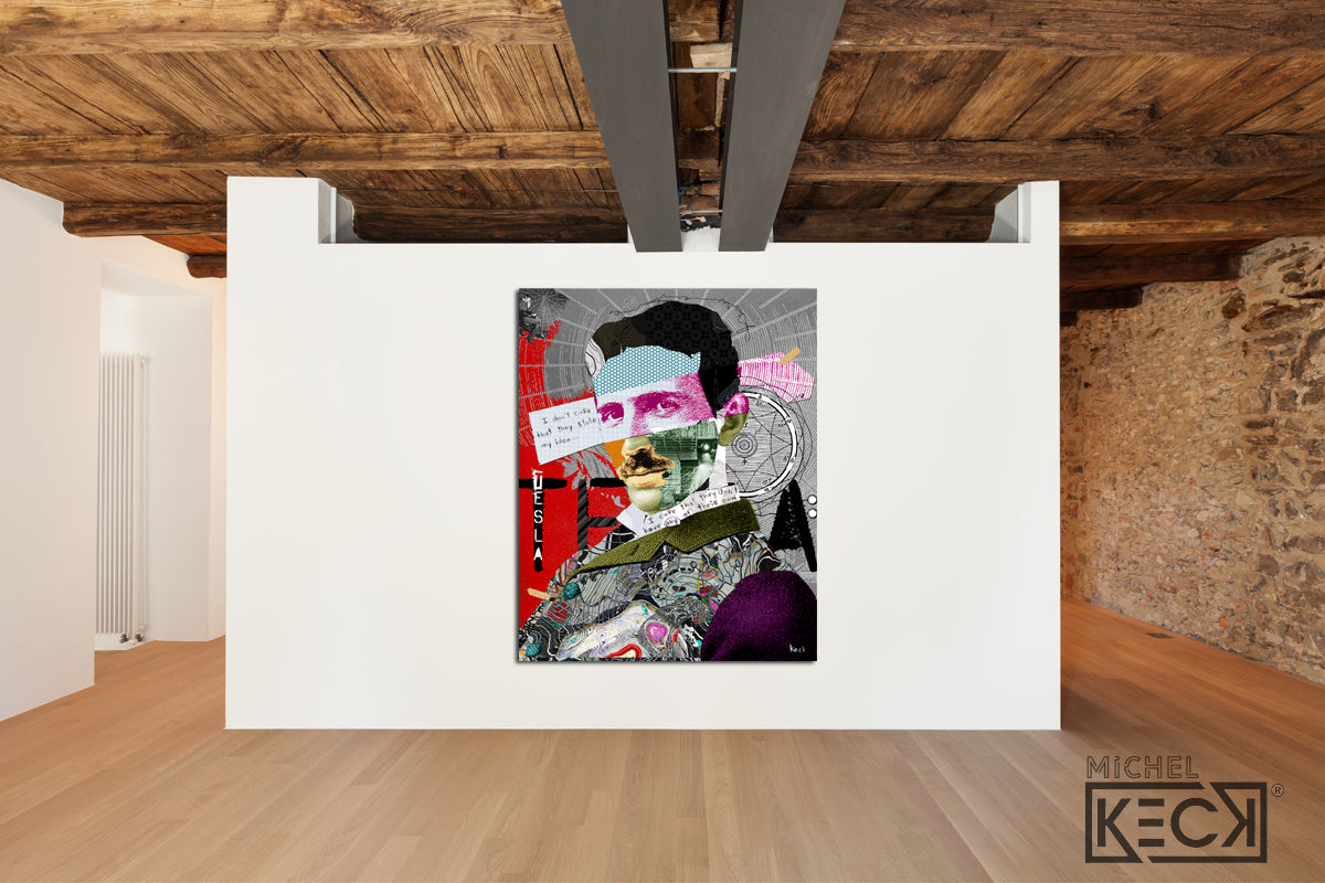 nikola tesla art print