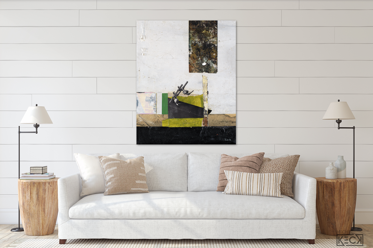 Collage Art Print<br>On Canvas<br> No Turning Back