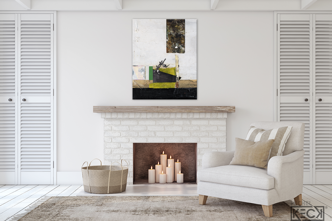 Collage Art Print<br>On Canvas<br> No Turning Back