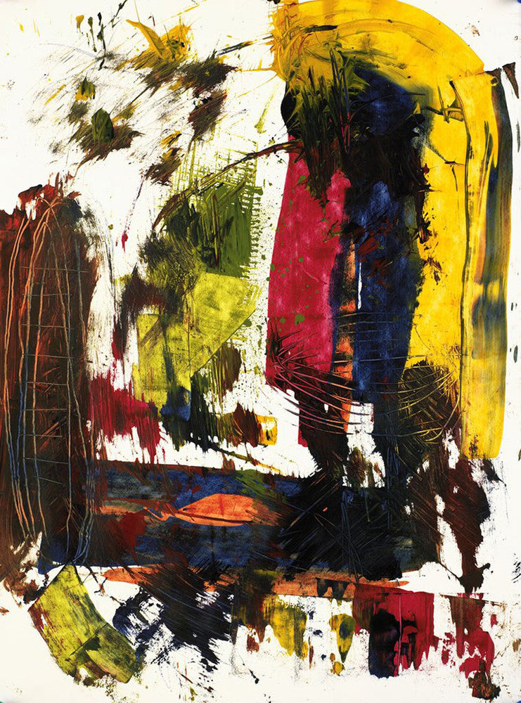 wildly expressive and FULL OF COLOR these colorful abstract art prints by michel keck fit any decor