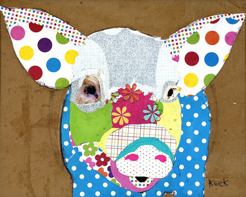 Pig I <br> Animal Art Canvas Print
