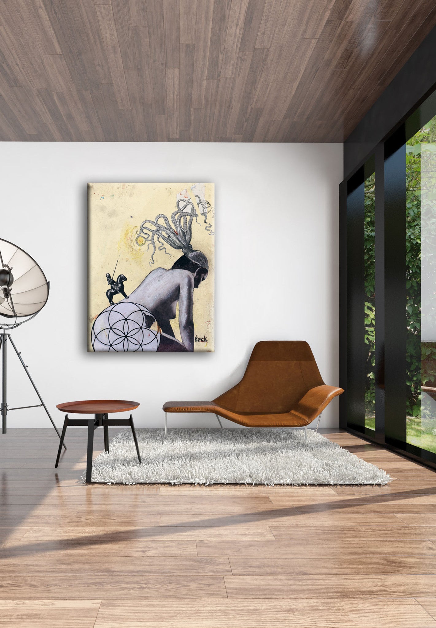 Collage Art Print<br>On Canvas <br>Title: Resurgence