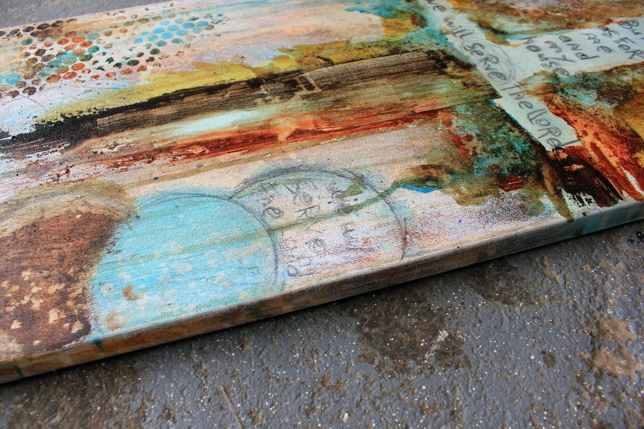 Abstract Cross Art<br>Canvas Print<br>Joshua 24:15