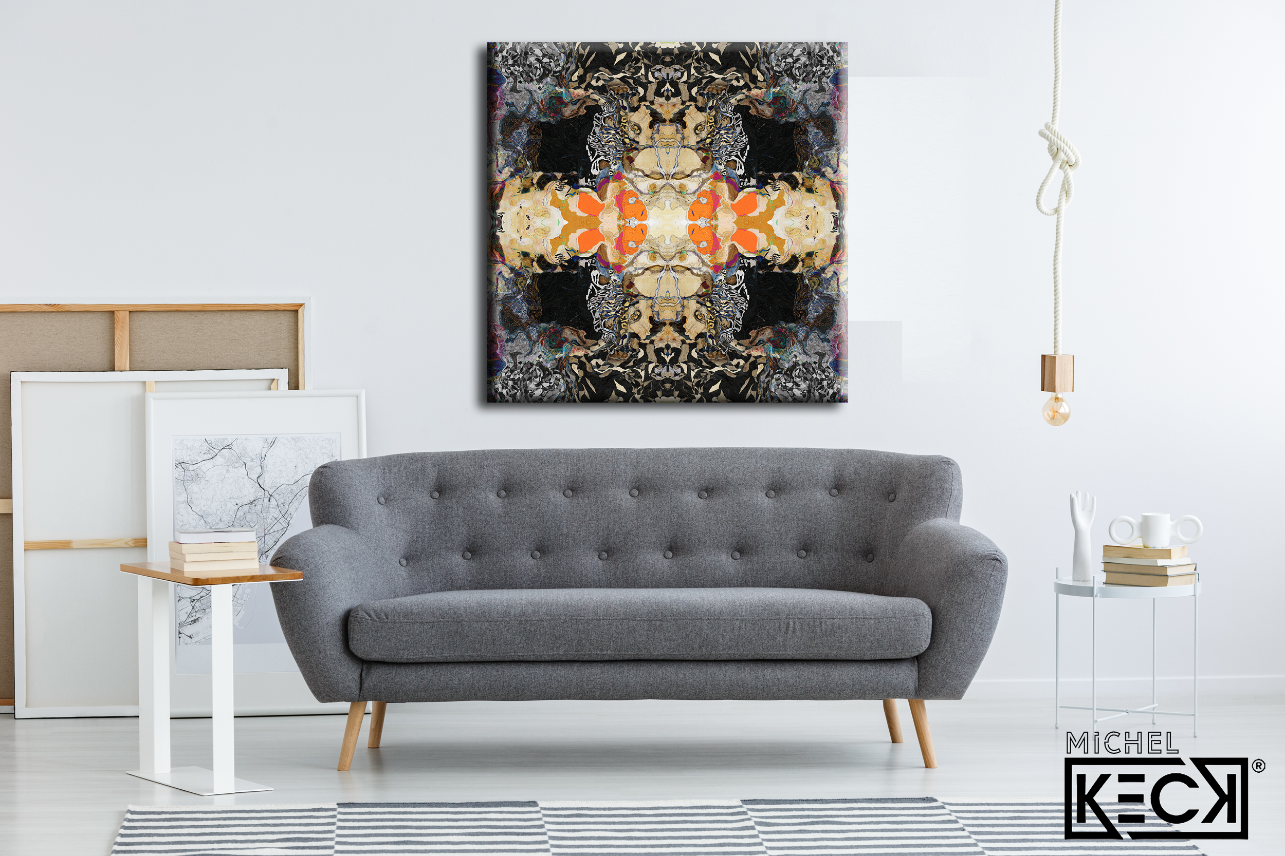 #DCRS1-50 <br> Echo Collection  <br> Abstract Art Canvas Print