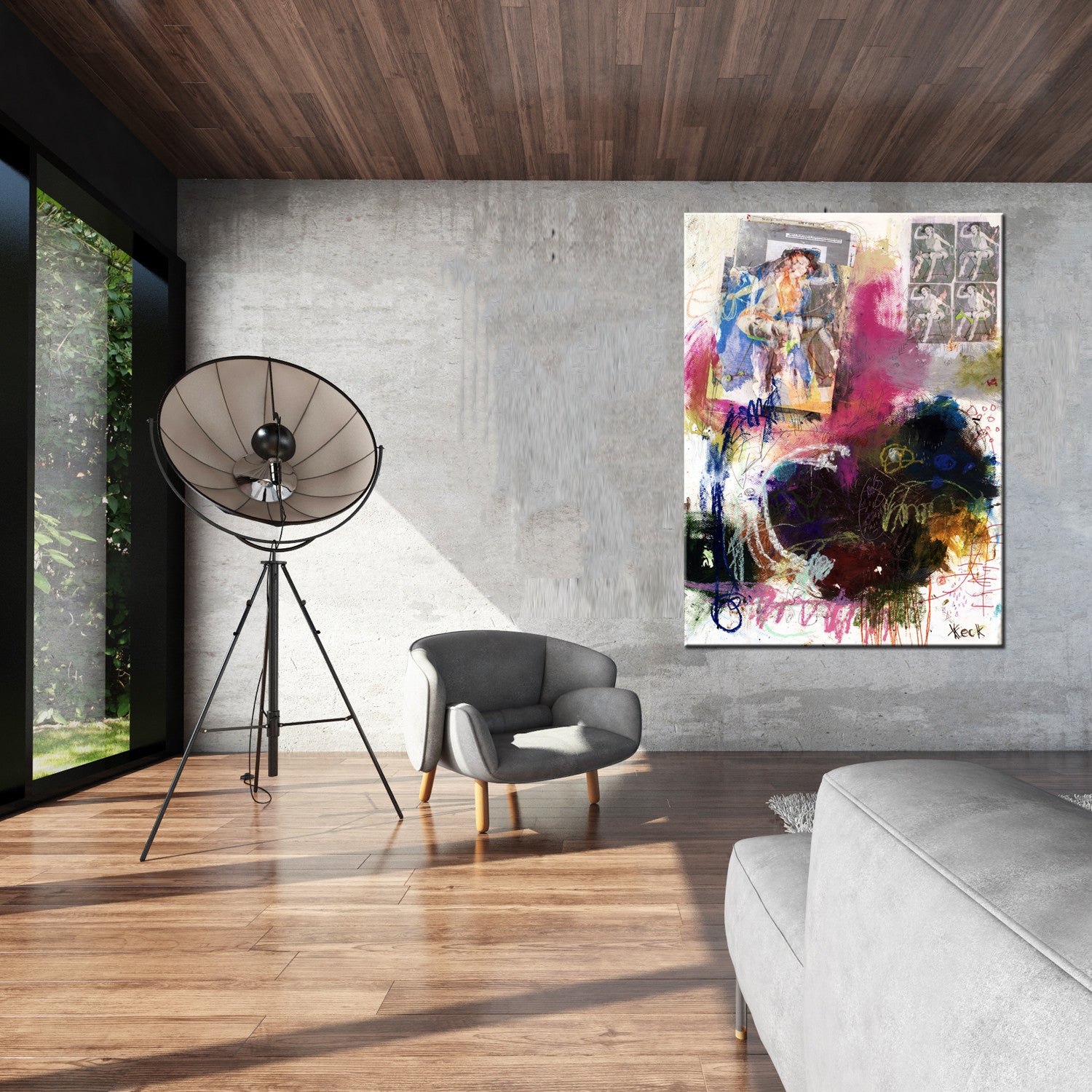 Upscale LARGE Mixed Media Art Prints on Canvas