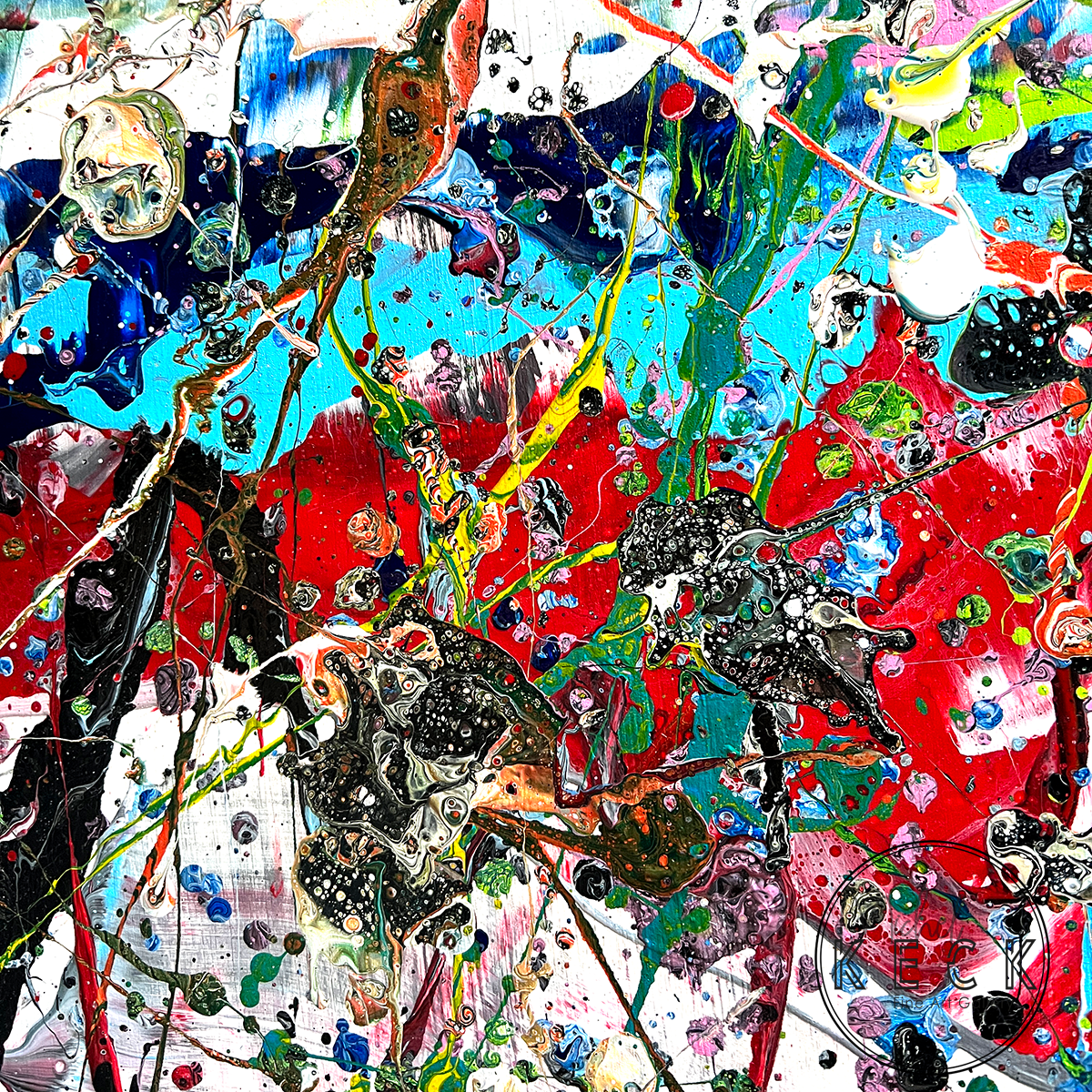 Original Abstract Art<br>Energy Painting<br> The Bigger They Are The Harder They Fall