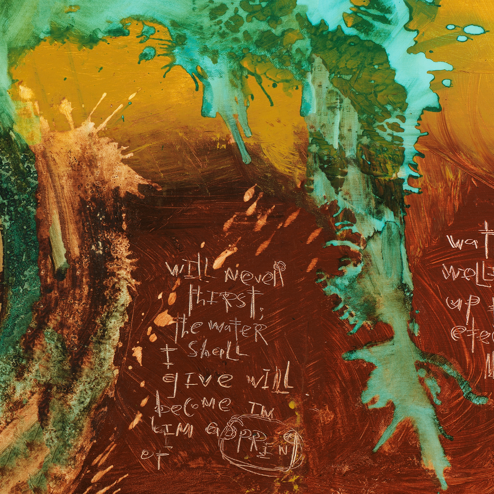 emotive abstract art prints on canvas that have scripture woven into them