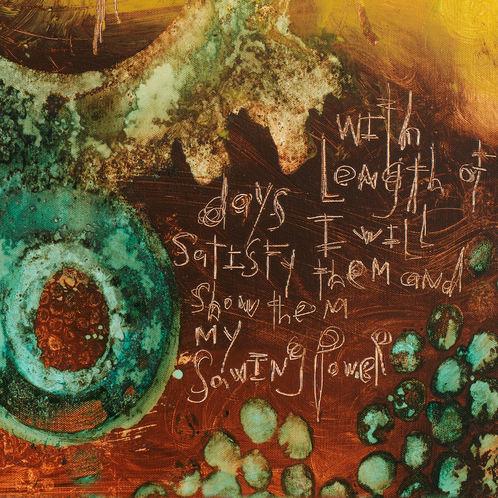 scripture art print with length of days I will satisfy them and show them my saving power.