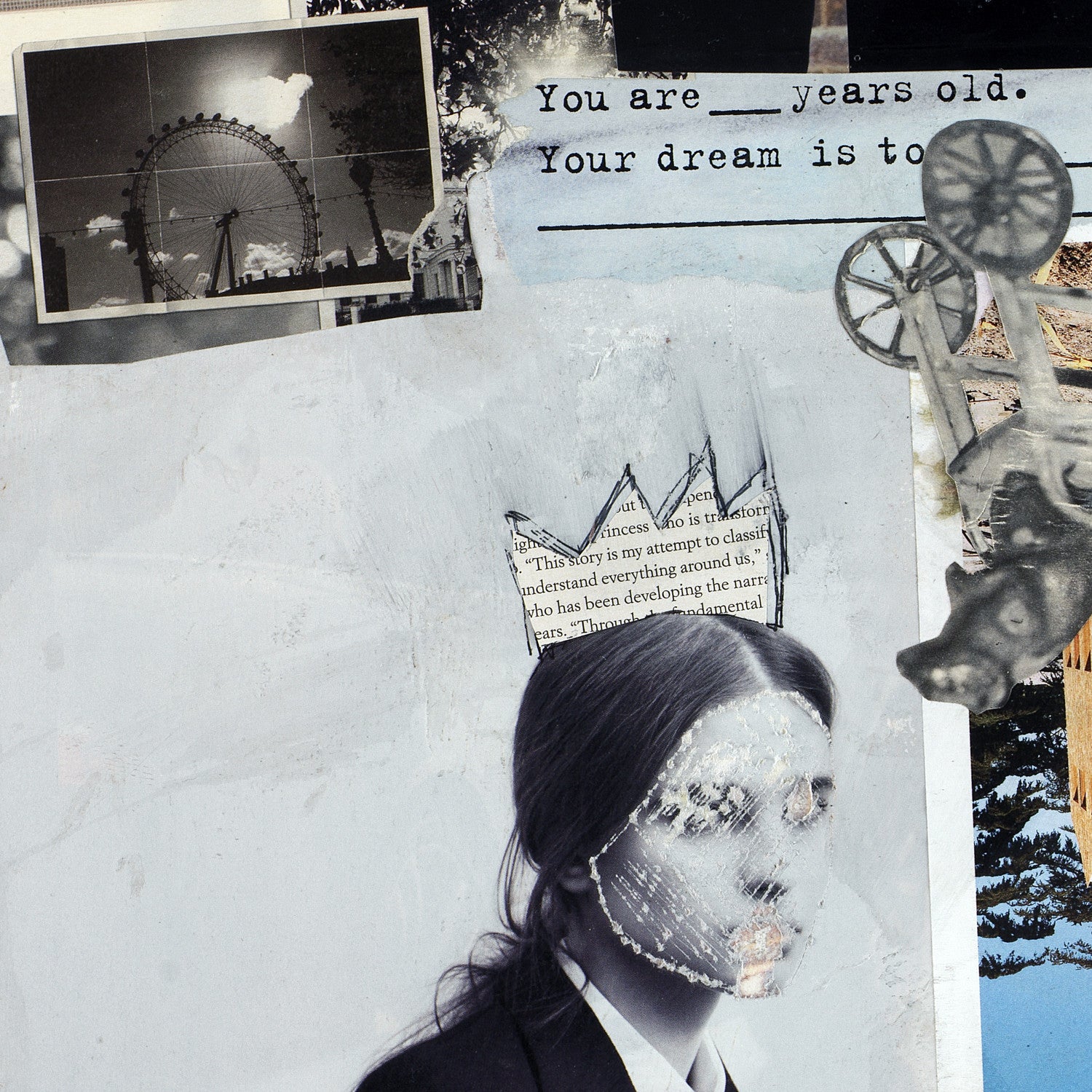 Collage Art Print<br>On Canvas<br>Title: Your Dream Is To...