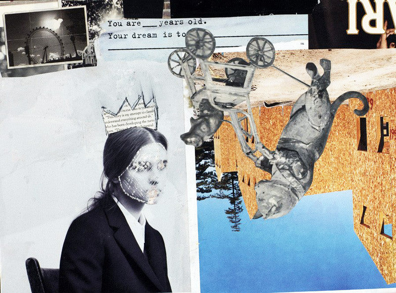 Collage Art Print<br>On Canvas<br>Title: Your Dream Is To...
